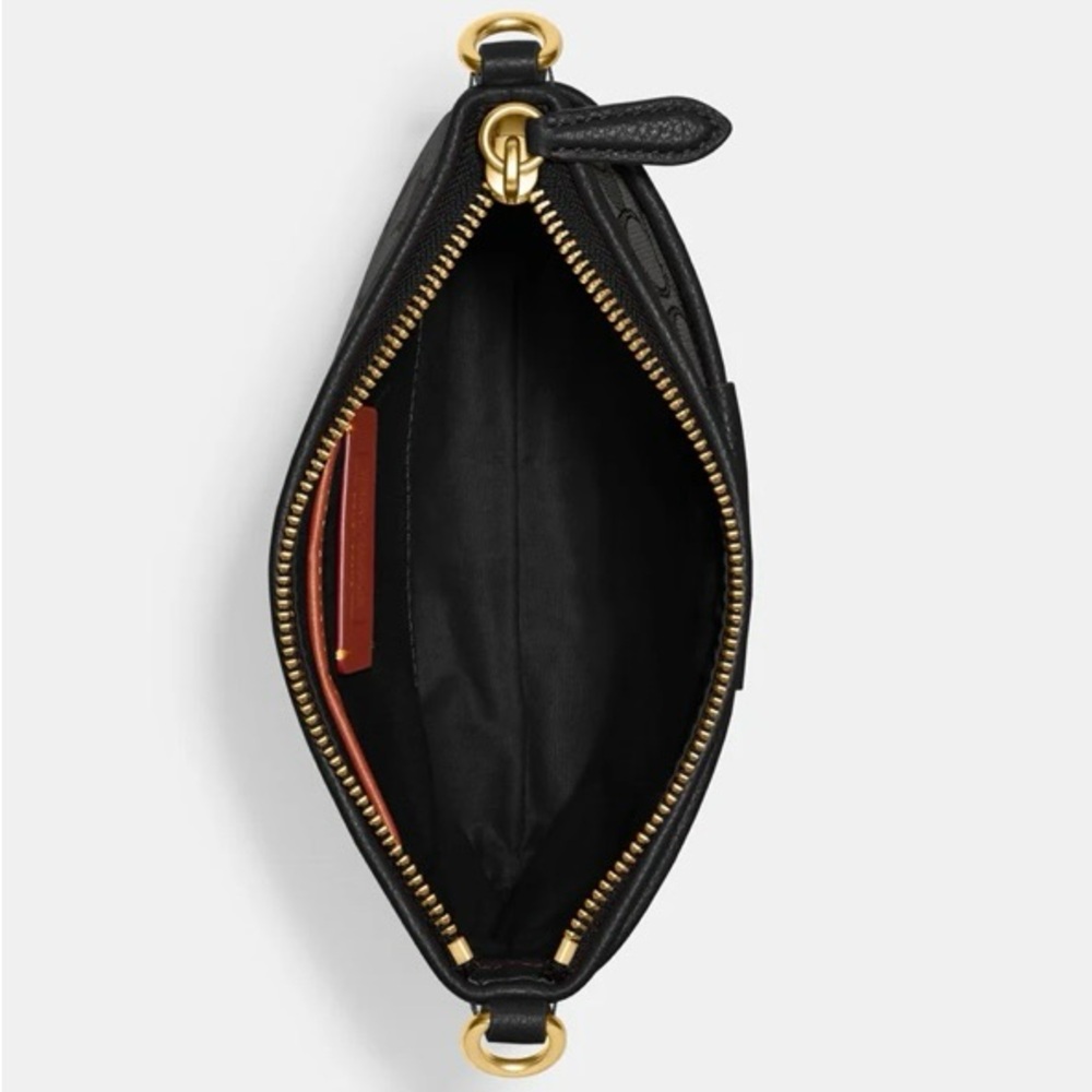 Coach Black Signature Crossbody Bag with Gold Hardware - Picture 3 of 9